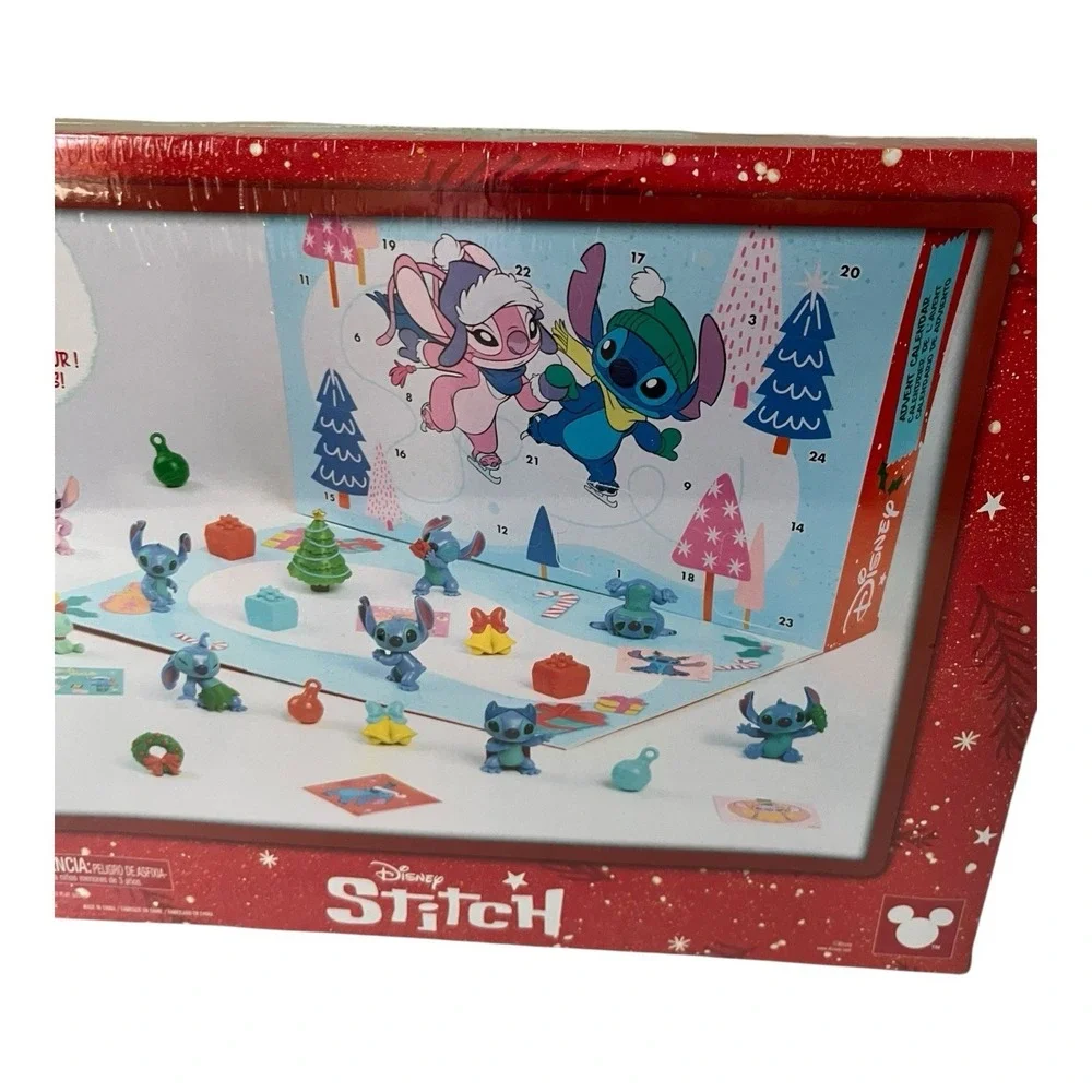 Disney Stitch Christmas Advent Calendar 24 Figures Toy New 2025 Sealed